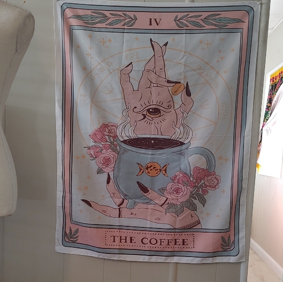 Coffee Scarf Mystical Goth Zen Themes - Picture 2 of 5